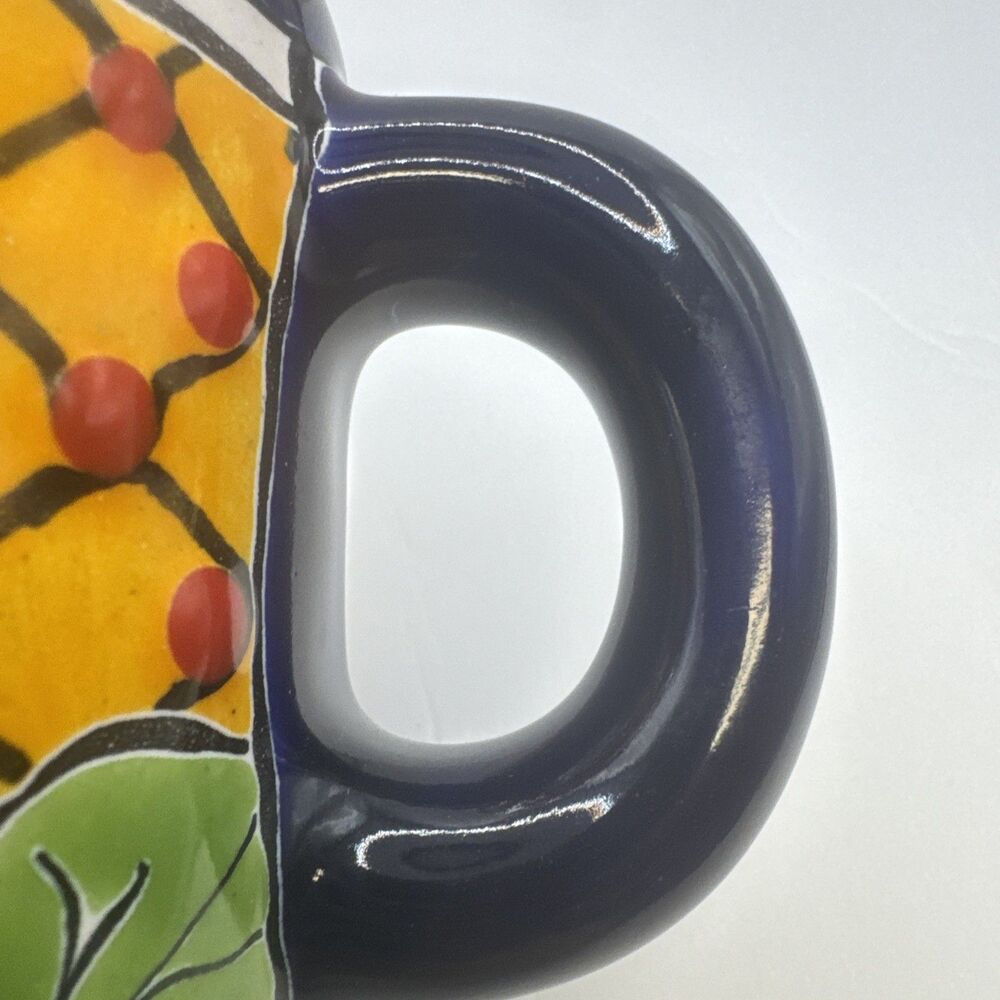 Talavera Pottery Mug Mexico Mexican Ceramic, Tableware, Tea Coffee 16oz - Picture 8 of 9